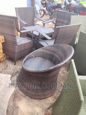 Photo - Garden Plastic Chairs With Metallic Frame