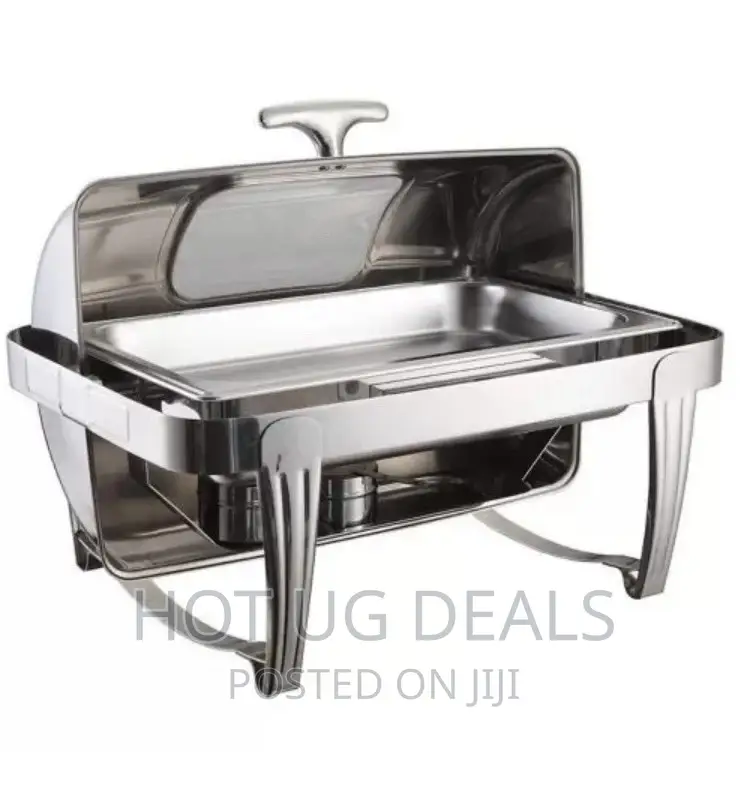 9L Single Roll Top Chafing Dish Glass Buffet Food Warmers