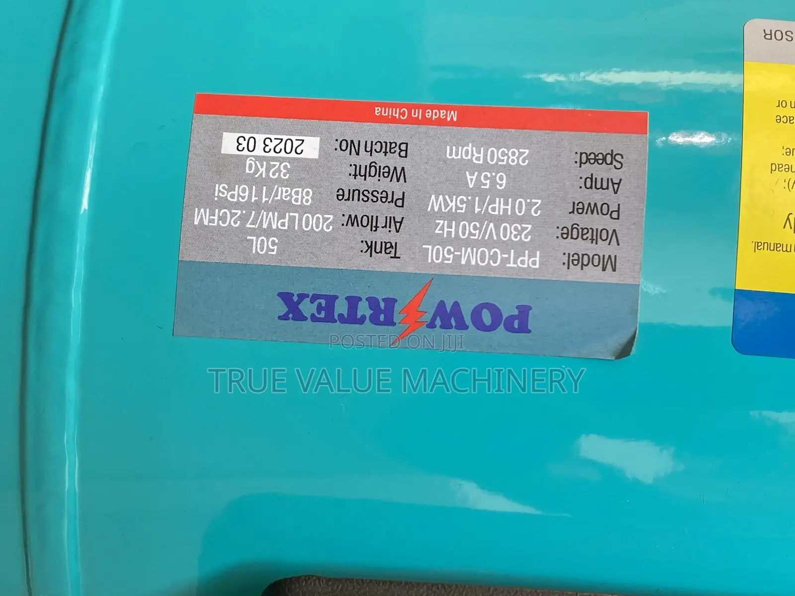 Air Compressor 50 Litres Powertex