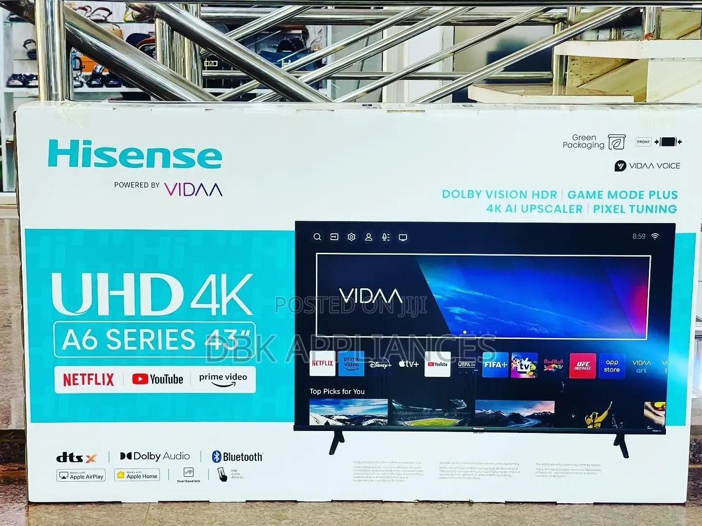 Hisense 43inch Uhd Smart TVS Authentic 2yrs Warranty