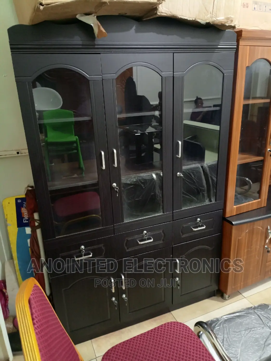 Black Cupboard Three Doors