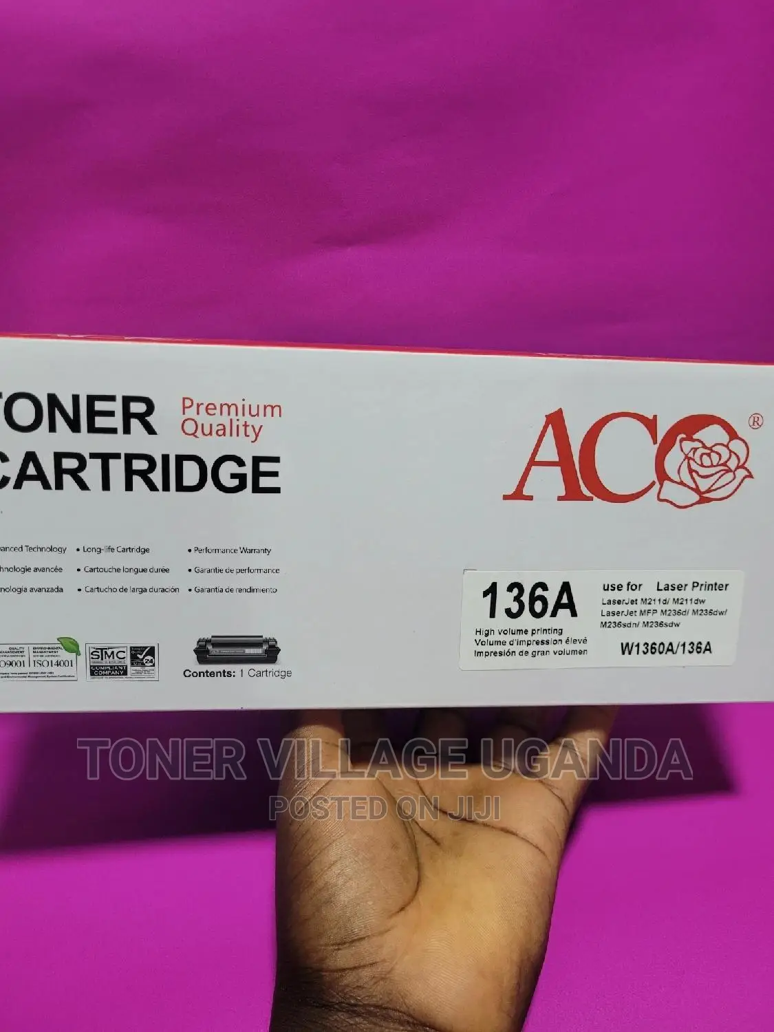 Hp 136A Toner Cartridge for Use in Hp M221d M236sdw M236d