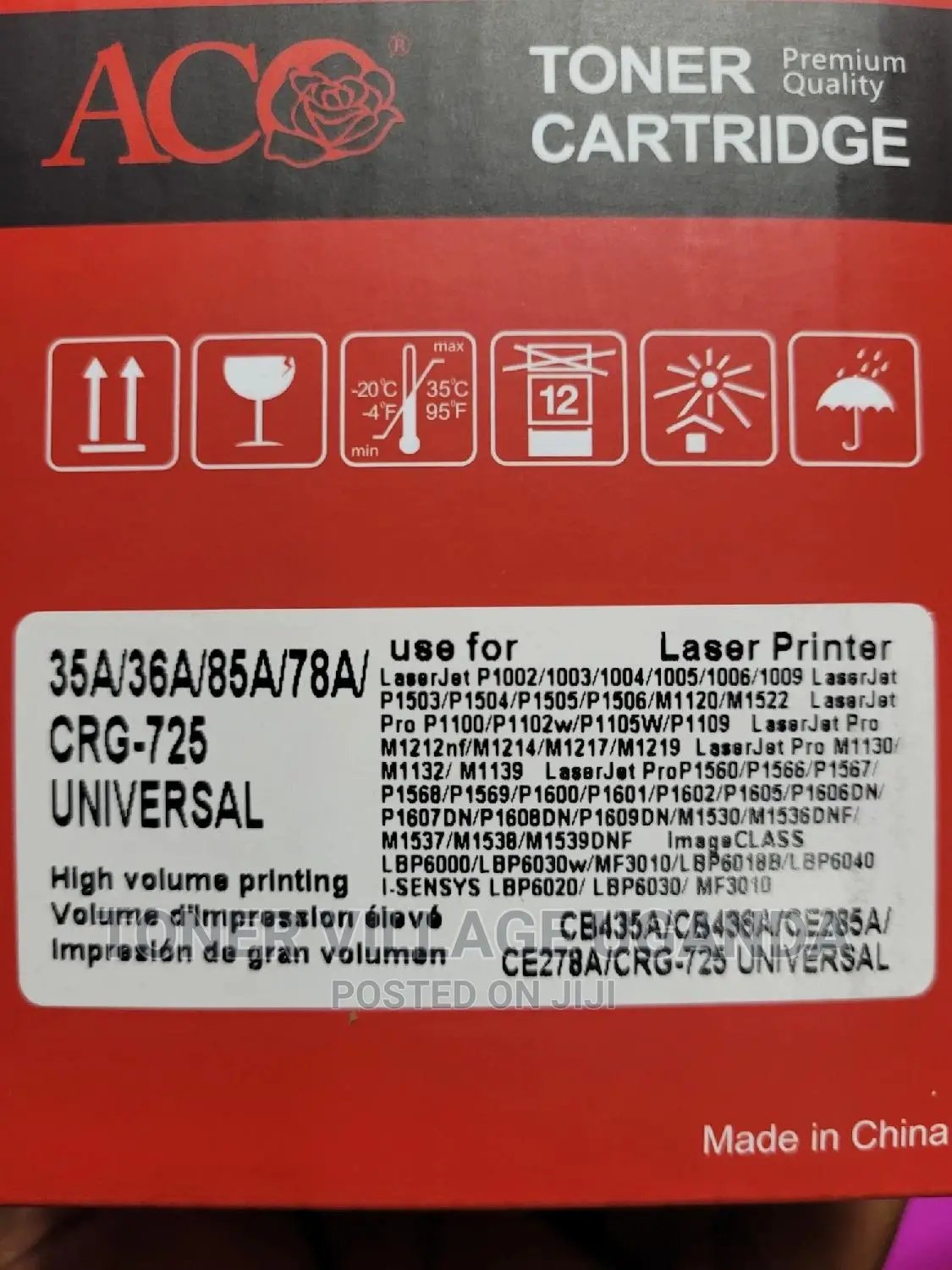Hp 85A Toner Cartridge for Use in Hp P1102W P1132 M1212NF