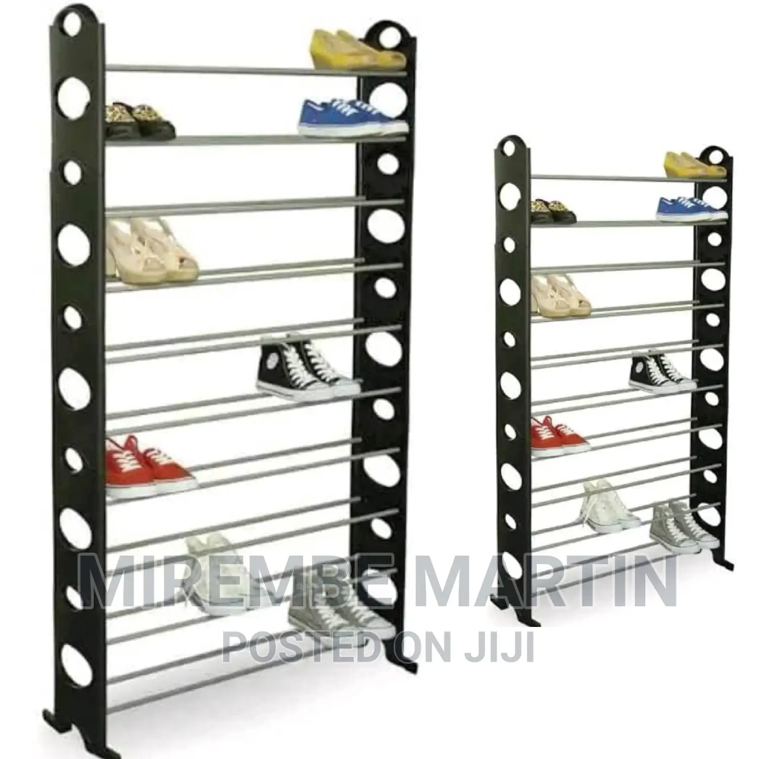 Metallic 20 Layer Shoe Rack