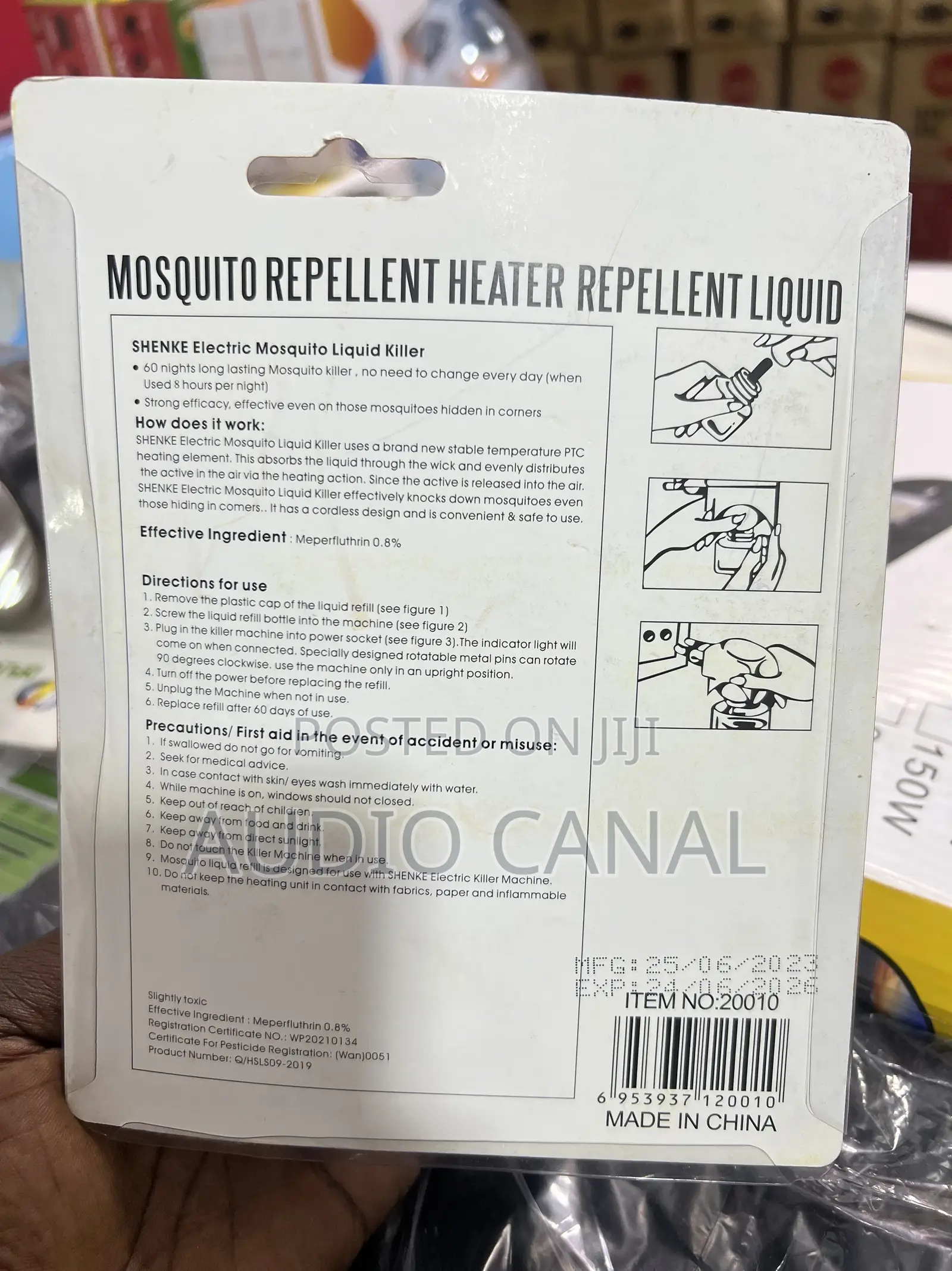 Mosquito Repellent Heat and Liquid Repellent