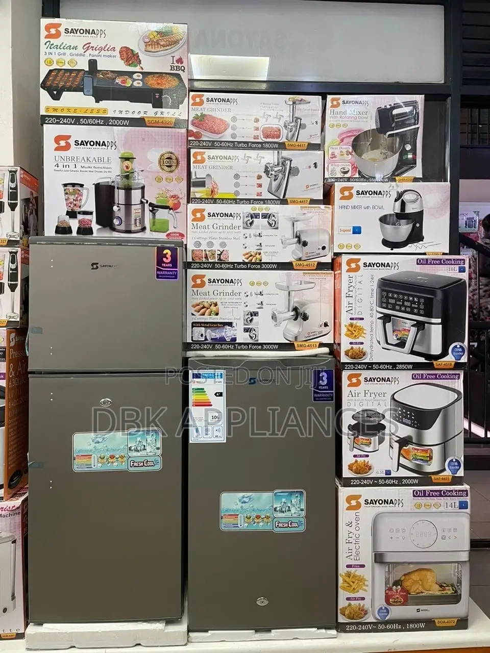 SAYONA SINGLE Double Door Refrigerators