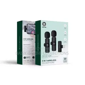 3 in 1 Green Lion Type C Wireless Microphone for Recording