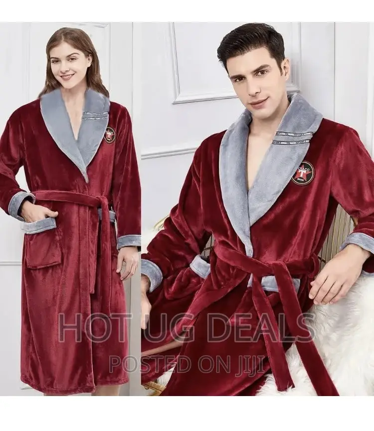 Unisex Cotton Bathrobe With Varying Designs