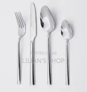 24 PCS Stainless Steel Silver Cutlery Set