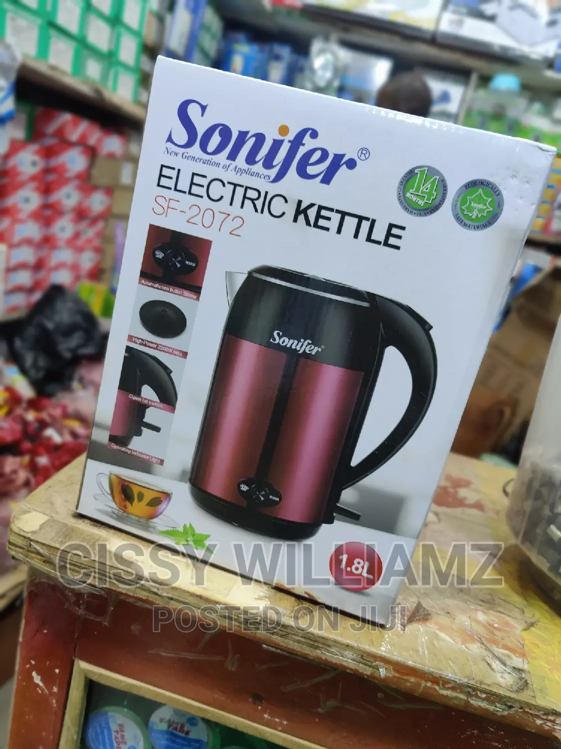 1.8l Sonifer Electric Kettle/Water Electric Kettle/Pacolator