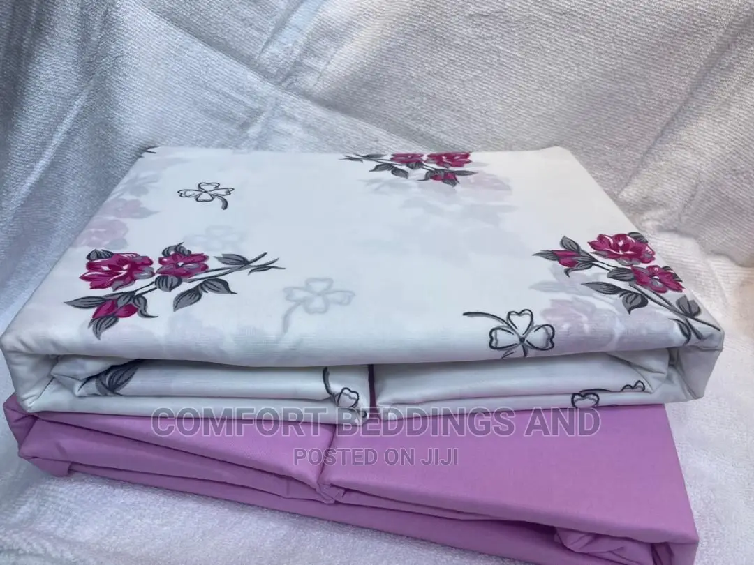 6 Pc Bedsheets 6*6 Pink