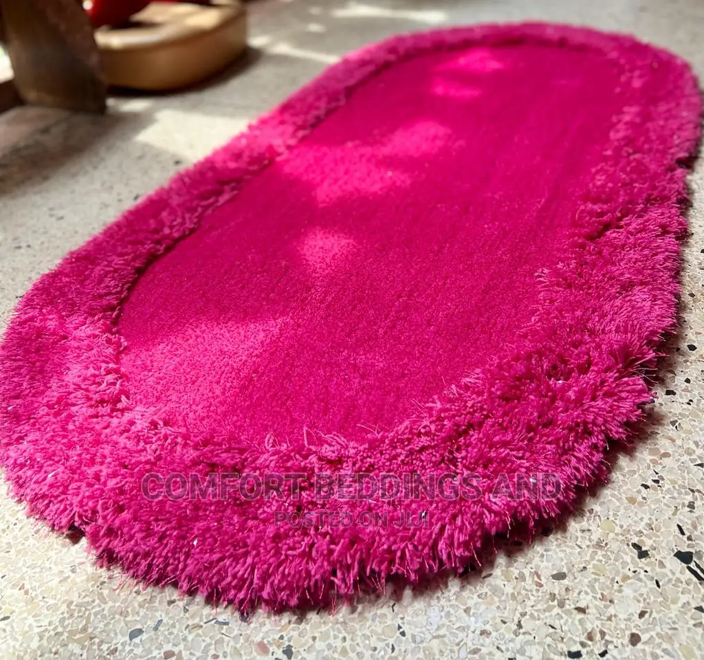 Oval Doormat Pink
