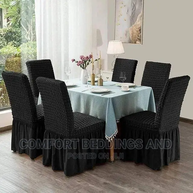 Turkish Dining Chair Cover Dark Gray