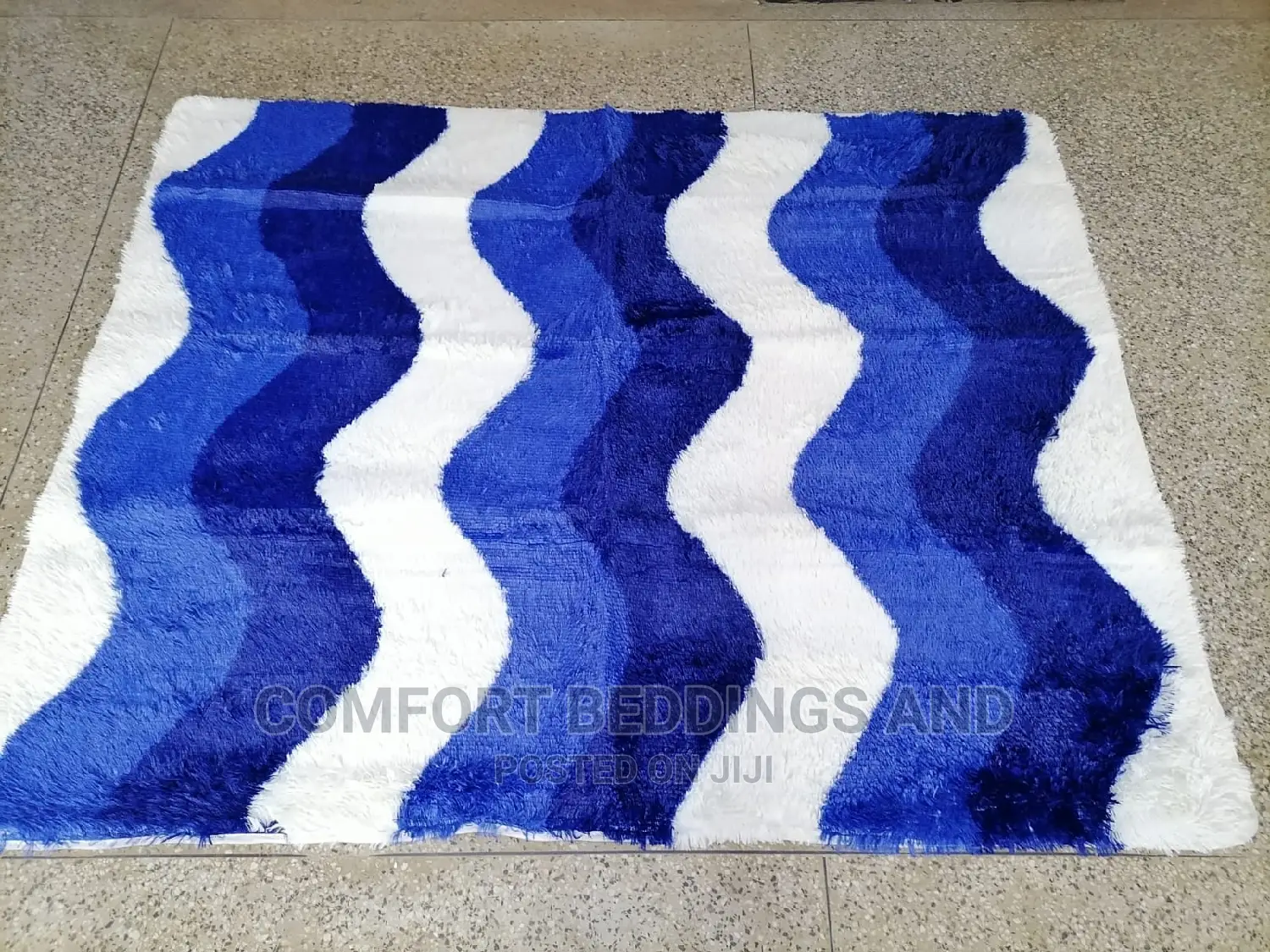 Fluffy Carpet Blue