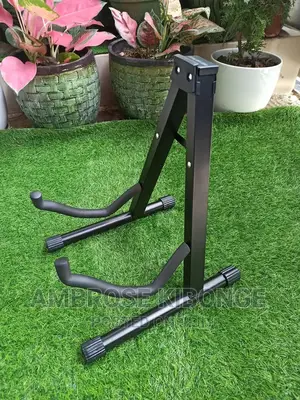 Guitar Support Durable Metallic Duty Adjustable Guitar Stand