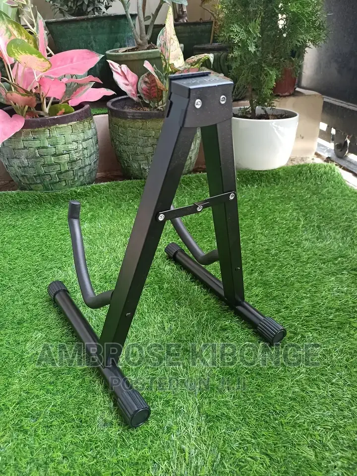 Guitar Support Durable Metallic Duty Adjustable Guitar Stand