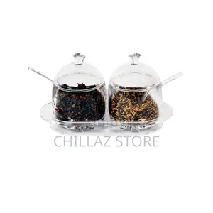 Acrylic Kitchen Storage Spice Jars.