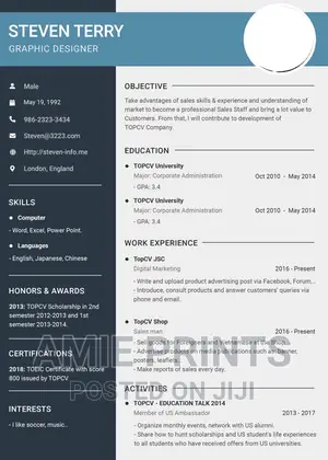 CV , Application Letters and Relevant Paper Work