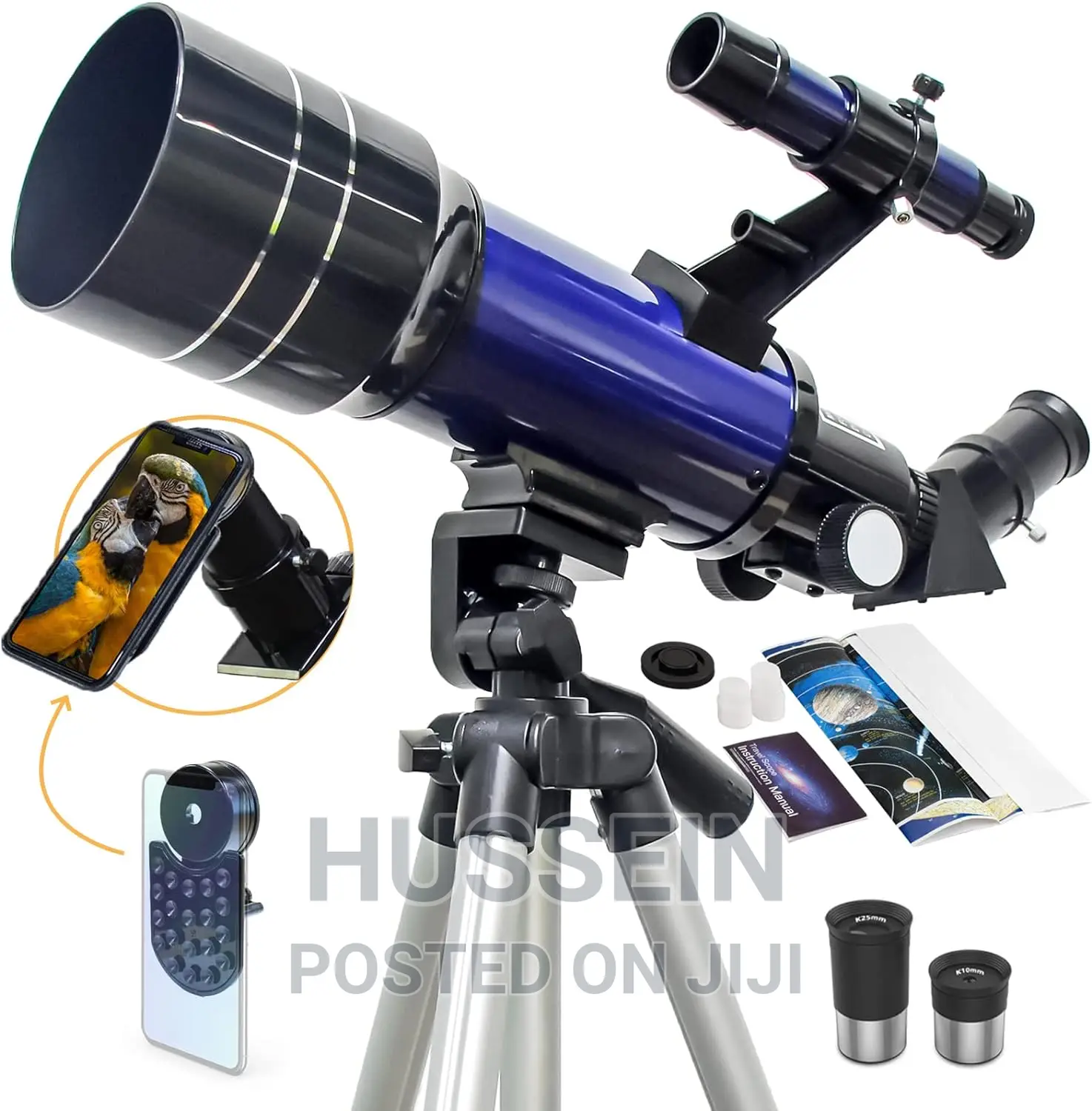 2 Eyepieces Portable Telescopes For Kid Adults Astronomy