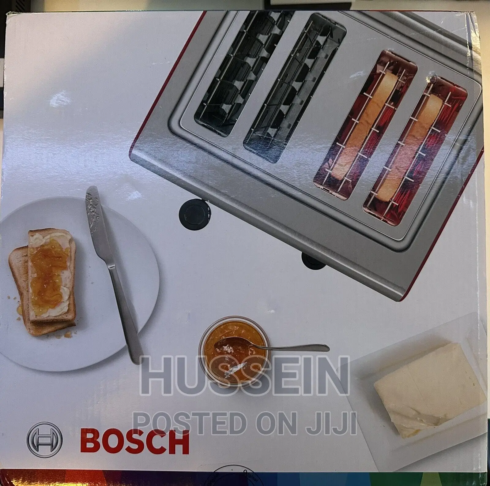 Bosch TAT7S44GB 1800W 4-Slice Stainless Steel Toaster
