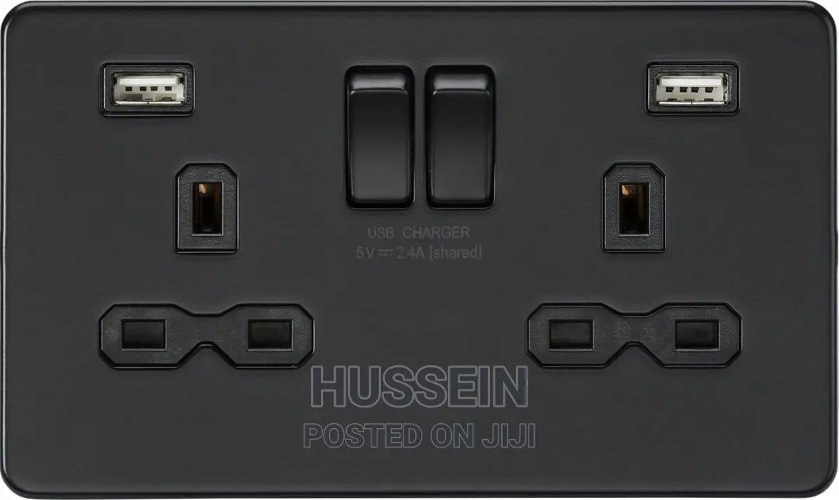 13A 2G Switched Socket With Dual USB Charger