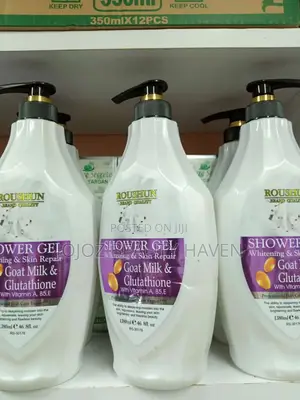 Roushun Shower Gel Goat Milk and Glutathione