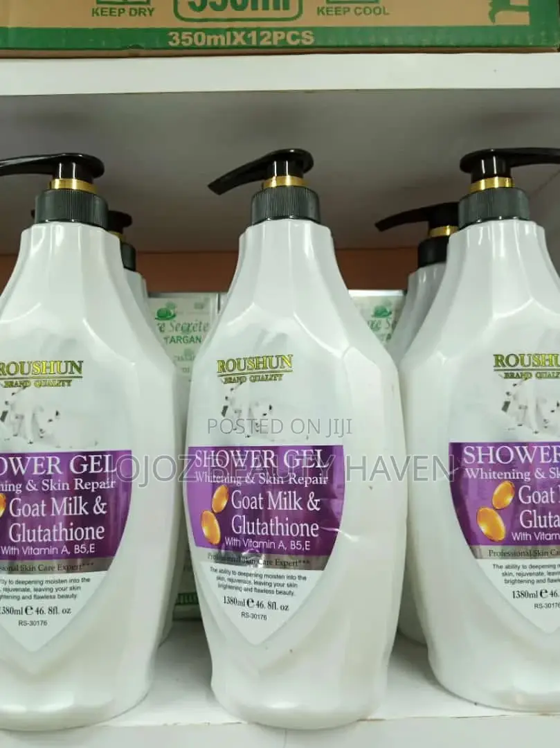 Roushun Shower Gel Goat Milk and Glutathione