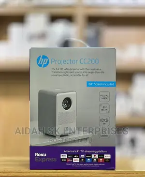 Photo - HP CC200 FHD LCD LED Projector With Roku Express Streaming