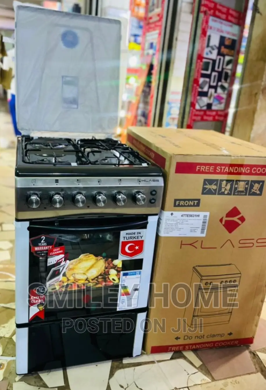 Klass 50*60 Gas Cooker 3+1