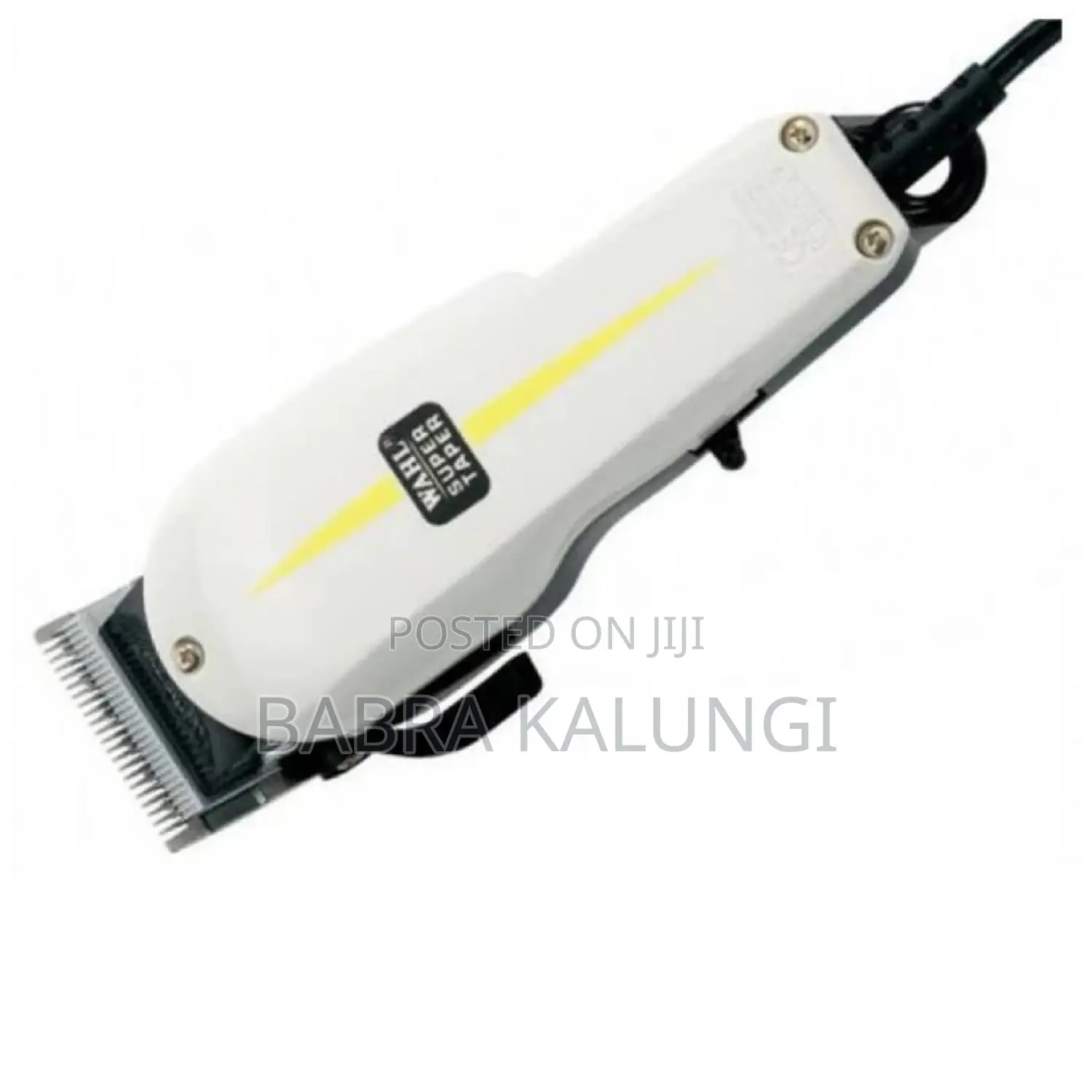 Wahl Super Taper Hair Clipper/ 3 Pin _ White