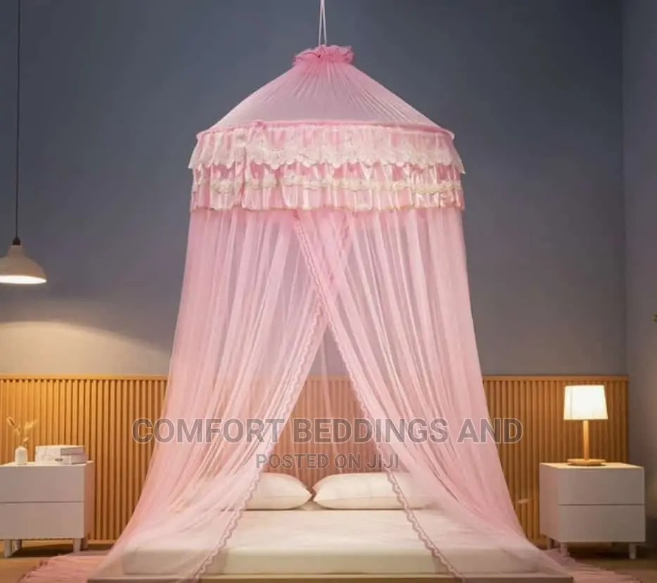 Super Round Mosquito Net Pink