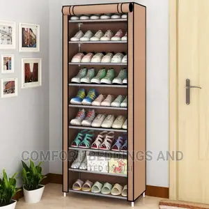 Metallic Shoe Rack With Cloth