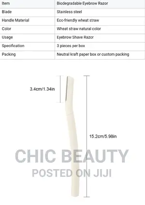 Eyebrows Razor Trimmer/Facial Hair Razor 3pcs in a Box