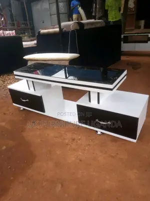 Tv Stand White and Black Simple Ones