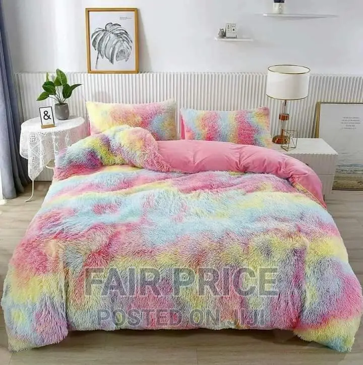 Uhamho Faux Fur Velvet Fluffy Bedding Duvet 6*6