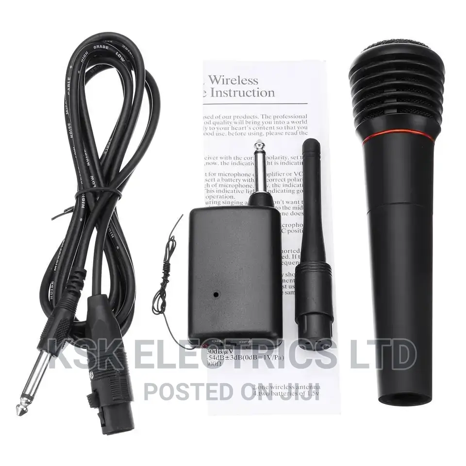 2in 1 Professional Hand Held Wired and Wireless Microphone