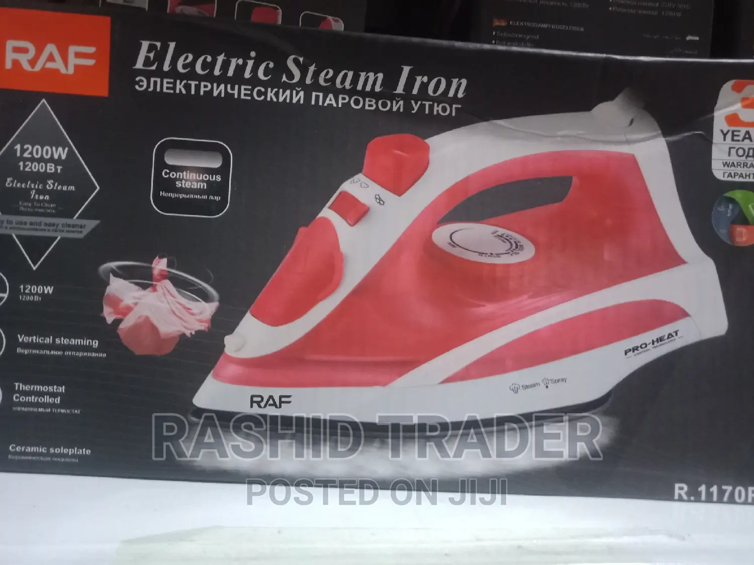Raf Electric Steam Iron