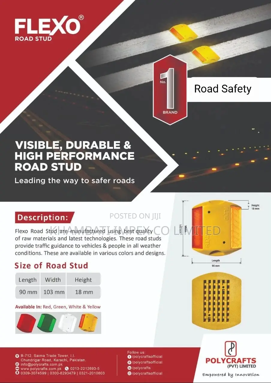 Road Stud for Road Safety and Partition