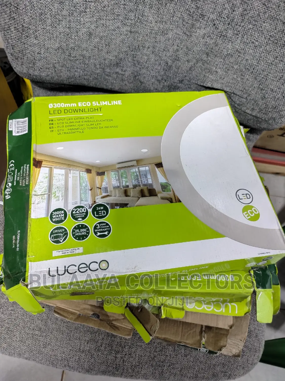 UK Luceco 300mm Eco Slimline LED Downlight