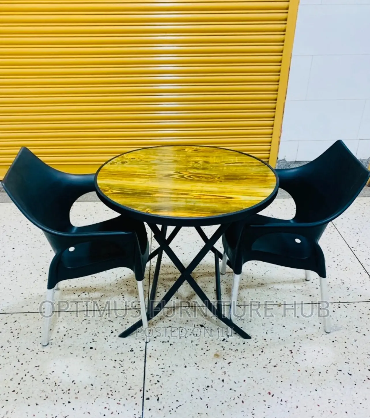 Wooden Table and Two Chair