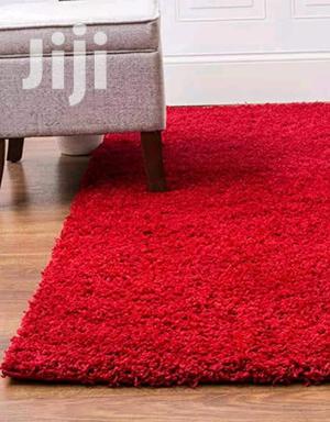 Hot Red Shaggy Carpet