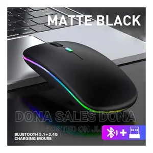 Photo - Matte Black Charging Mouse