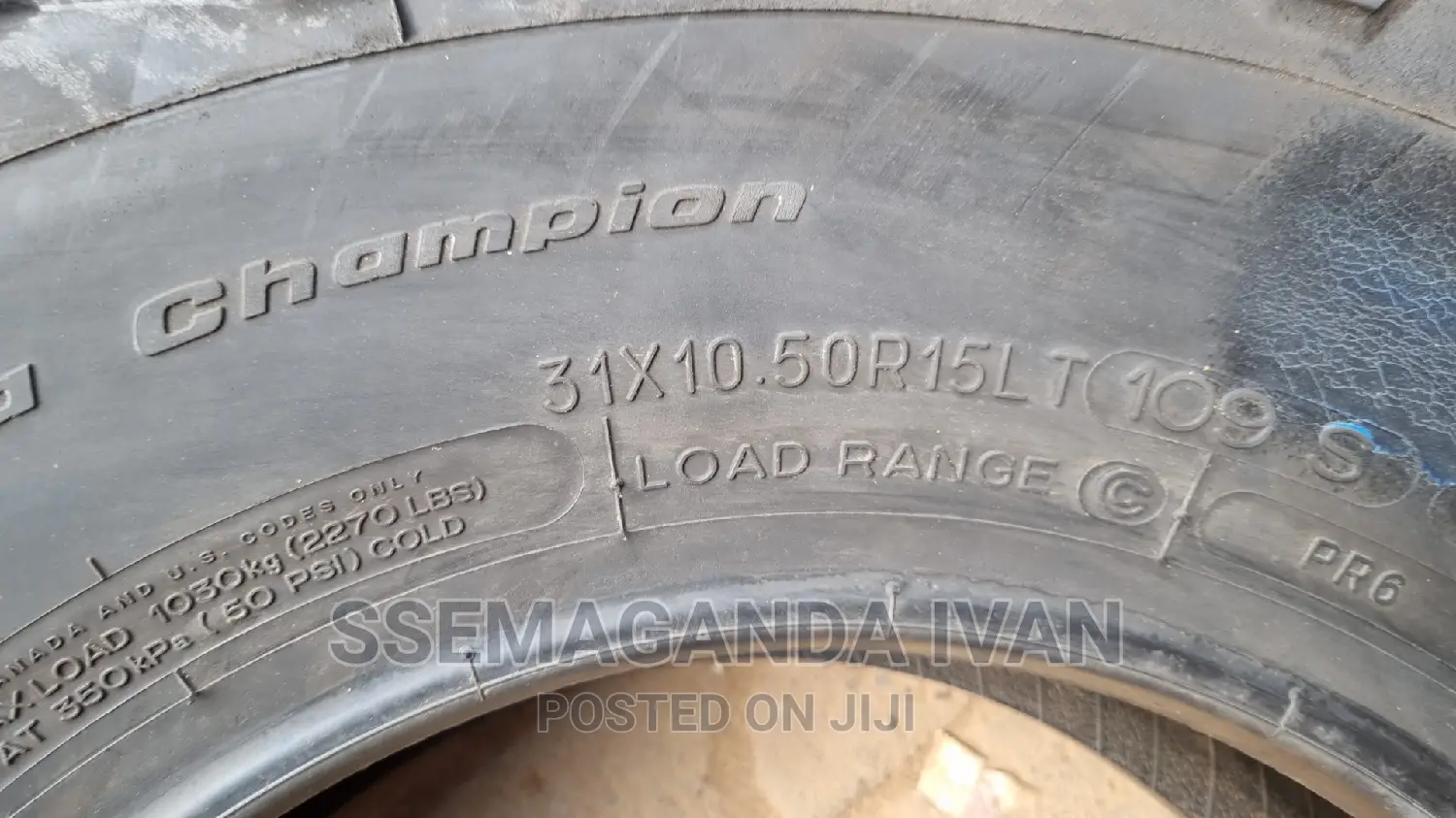 31×10.5r15 Bf Goodrich Made in USA Brand New Tire