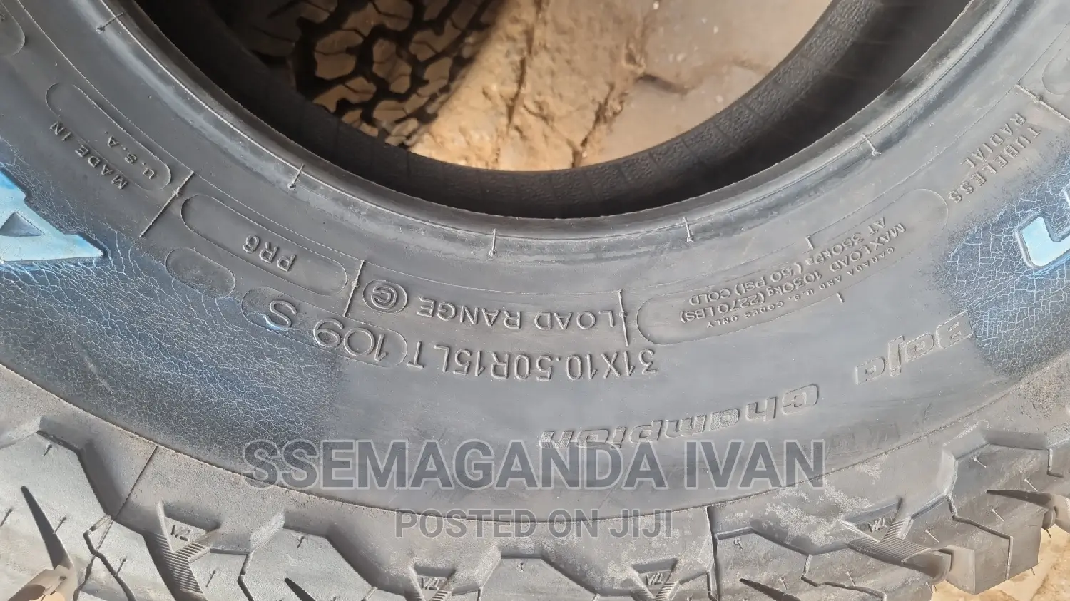 31×10.5r15 Bf Goodrich Made in USA Brand New Tire