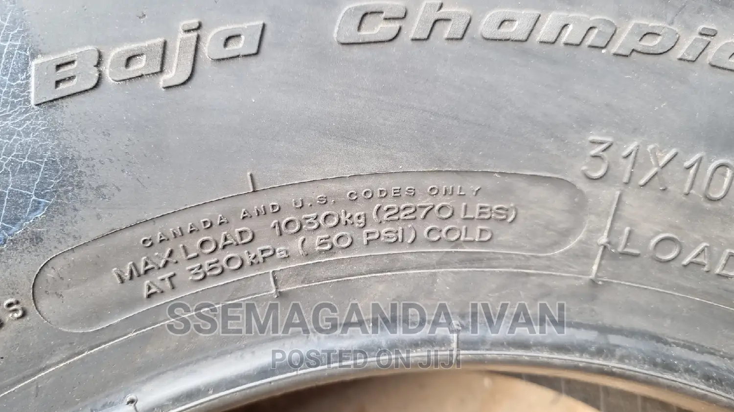 31×10.5r15 Bf Goodrich Made in USA Brand New Tire