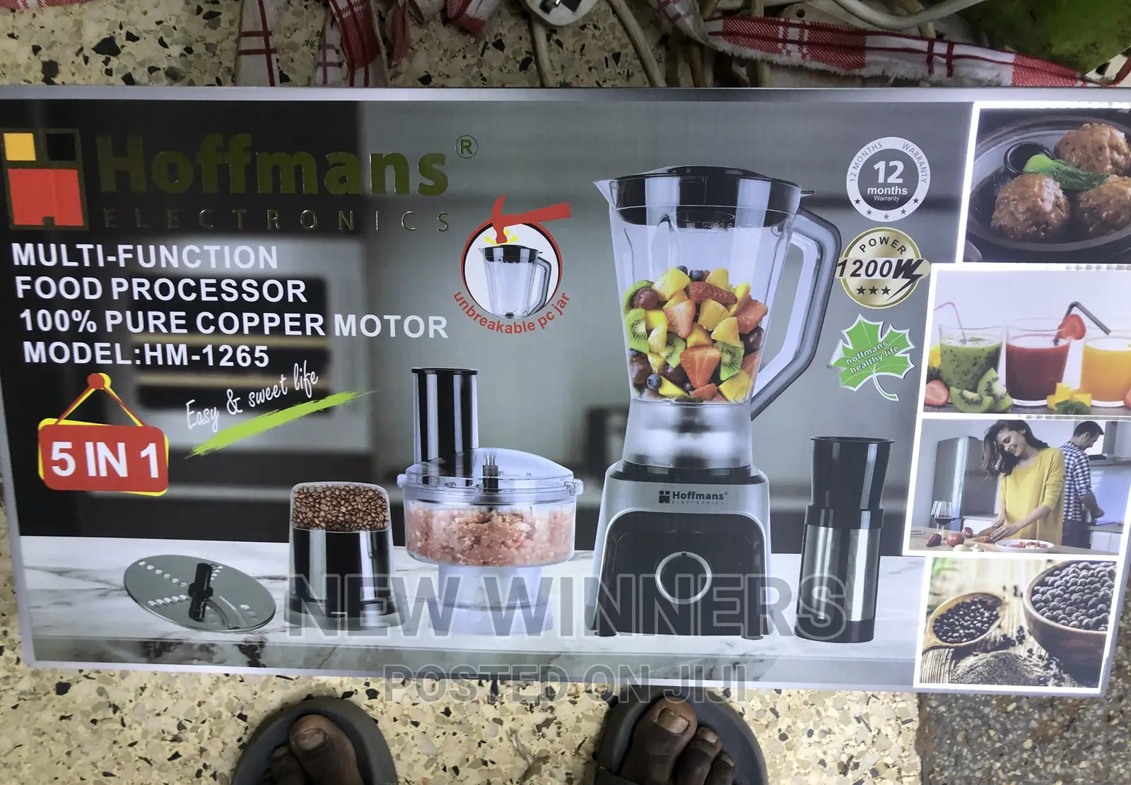 5 in 1 Blender (Food Chopper, Grinder, Sieve,And Blender)
