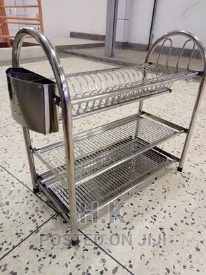 3tier Dishes Racker (Stainless Steel)
