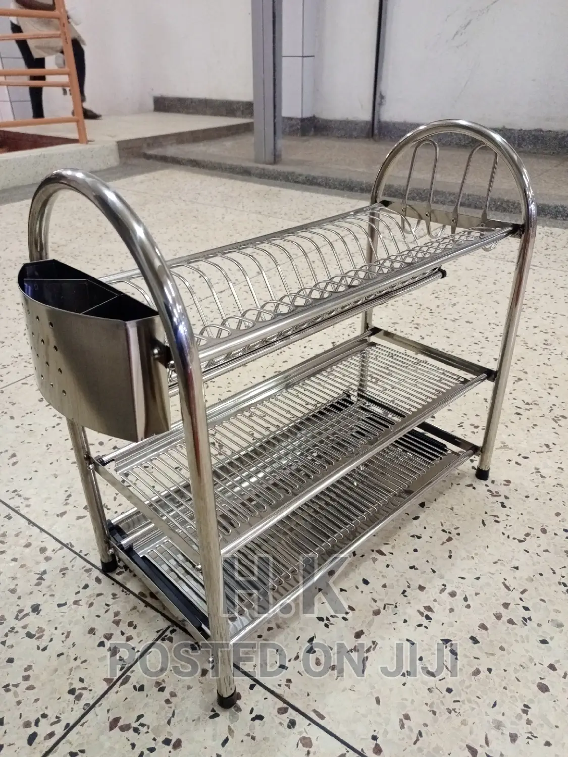 3tier Dishes Racker (Stainless Steel)