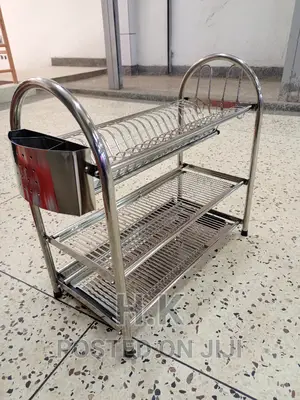3tier Dishes Racker (Stainless Steel)