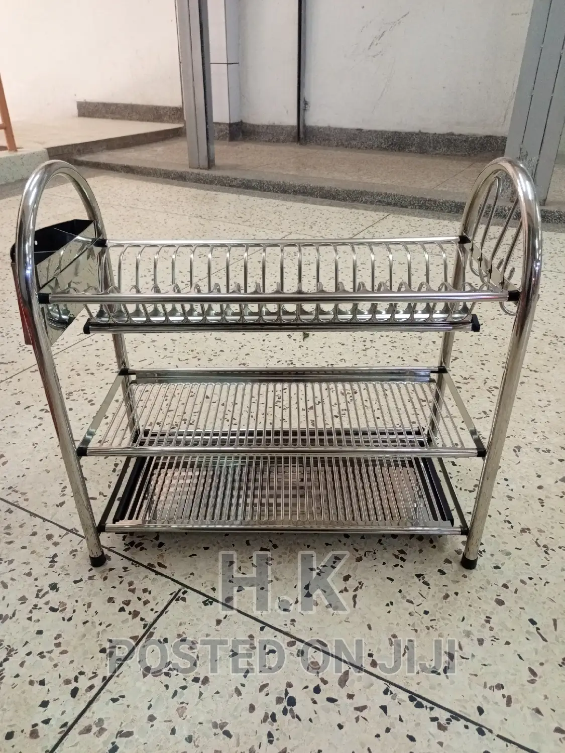 3tier Dishes Racker (Stainless Steel)